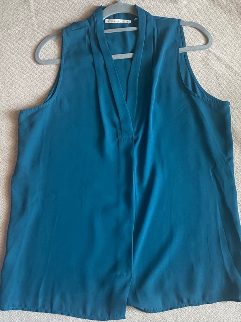 Deep teal flowy Violet + Claire blouse